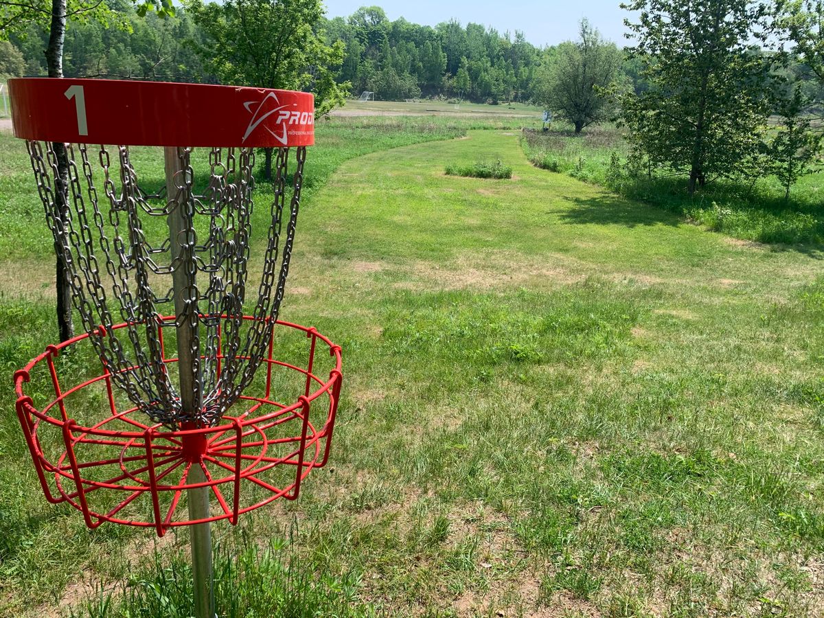 View of hole 1 looking back towards teepad.