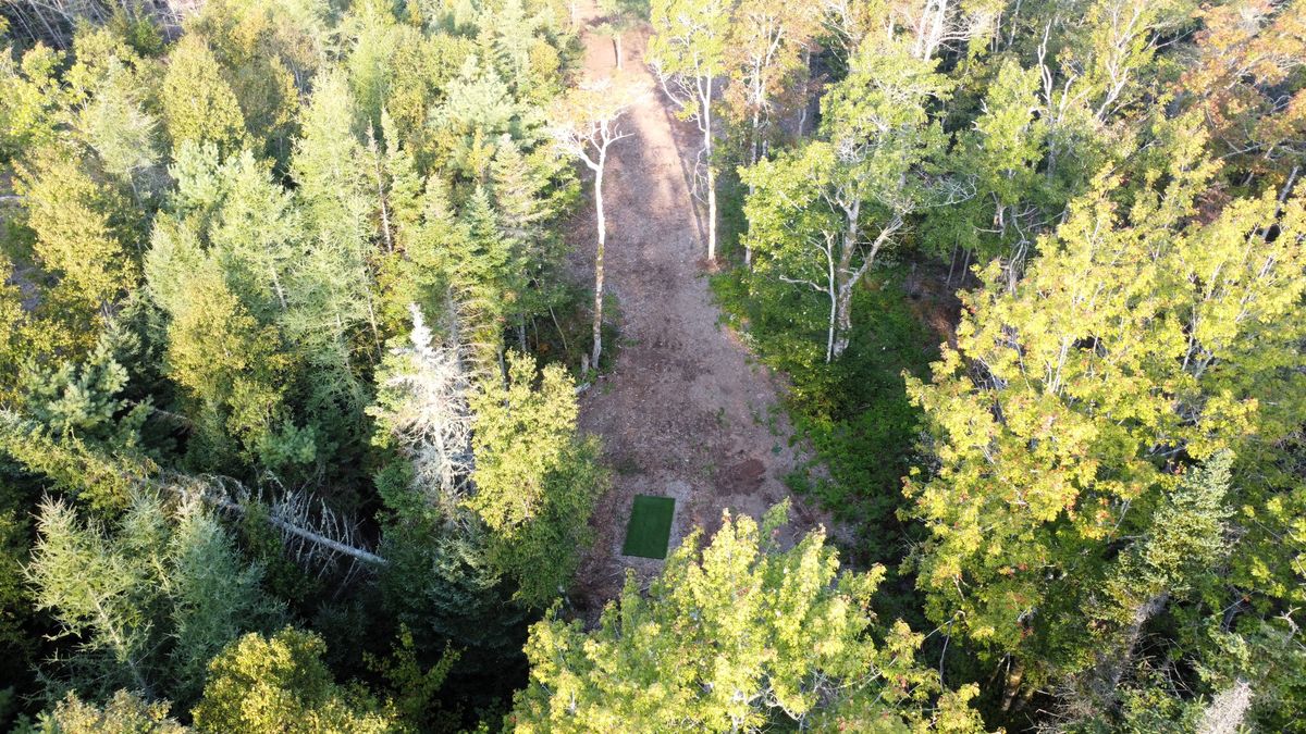 Hole 6 - overhead view of tee.