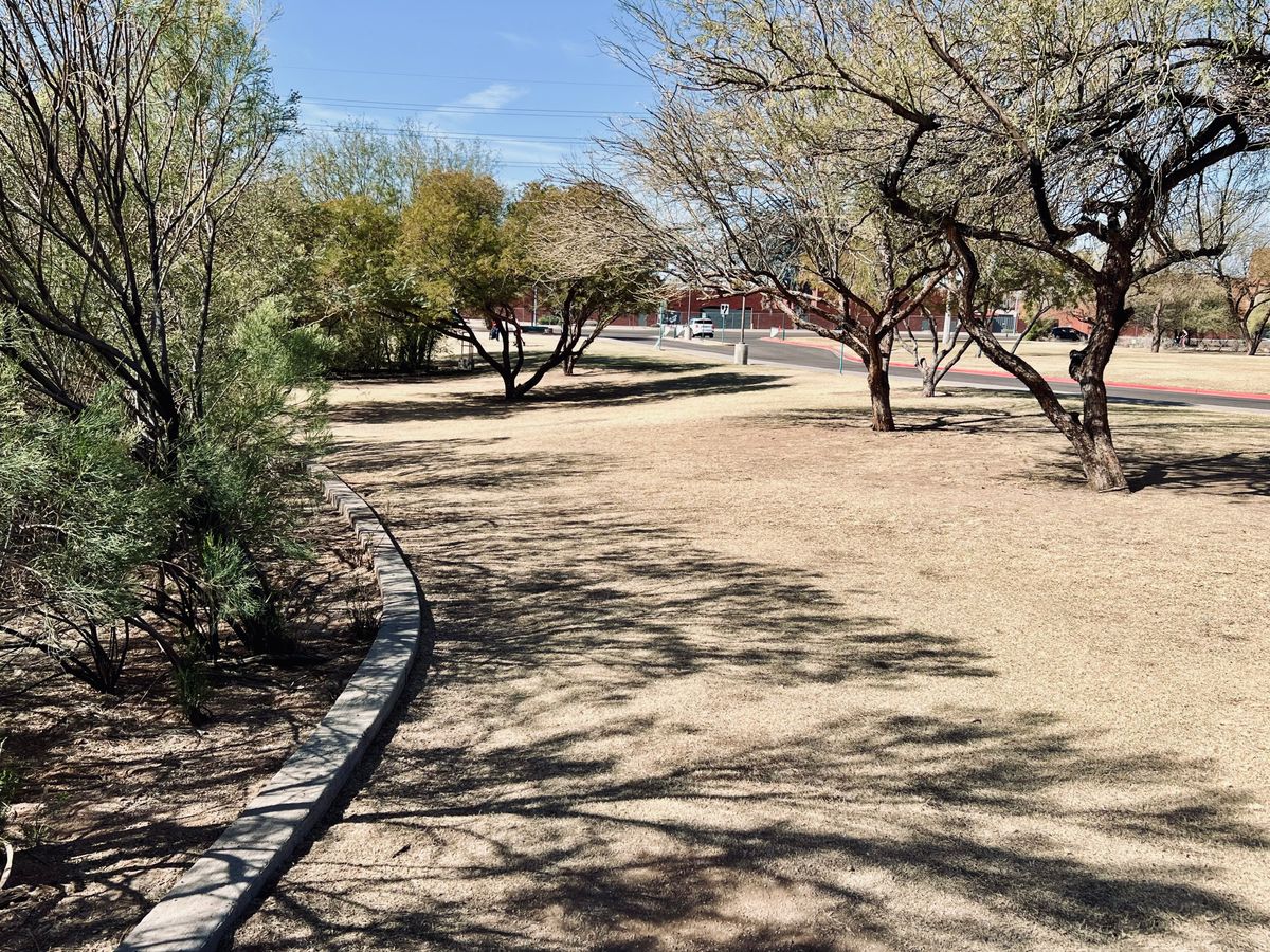 Hole 17 from tee pad