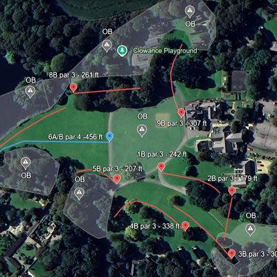 Layout overview of the B-Tee pad locations and intended flight line to the basket.