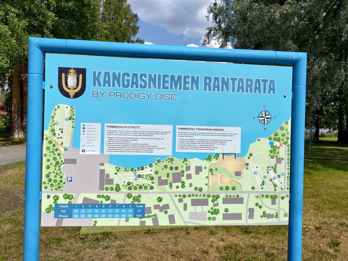 4. väylän korin uusi paikka merkattu kuvaan.