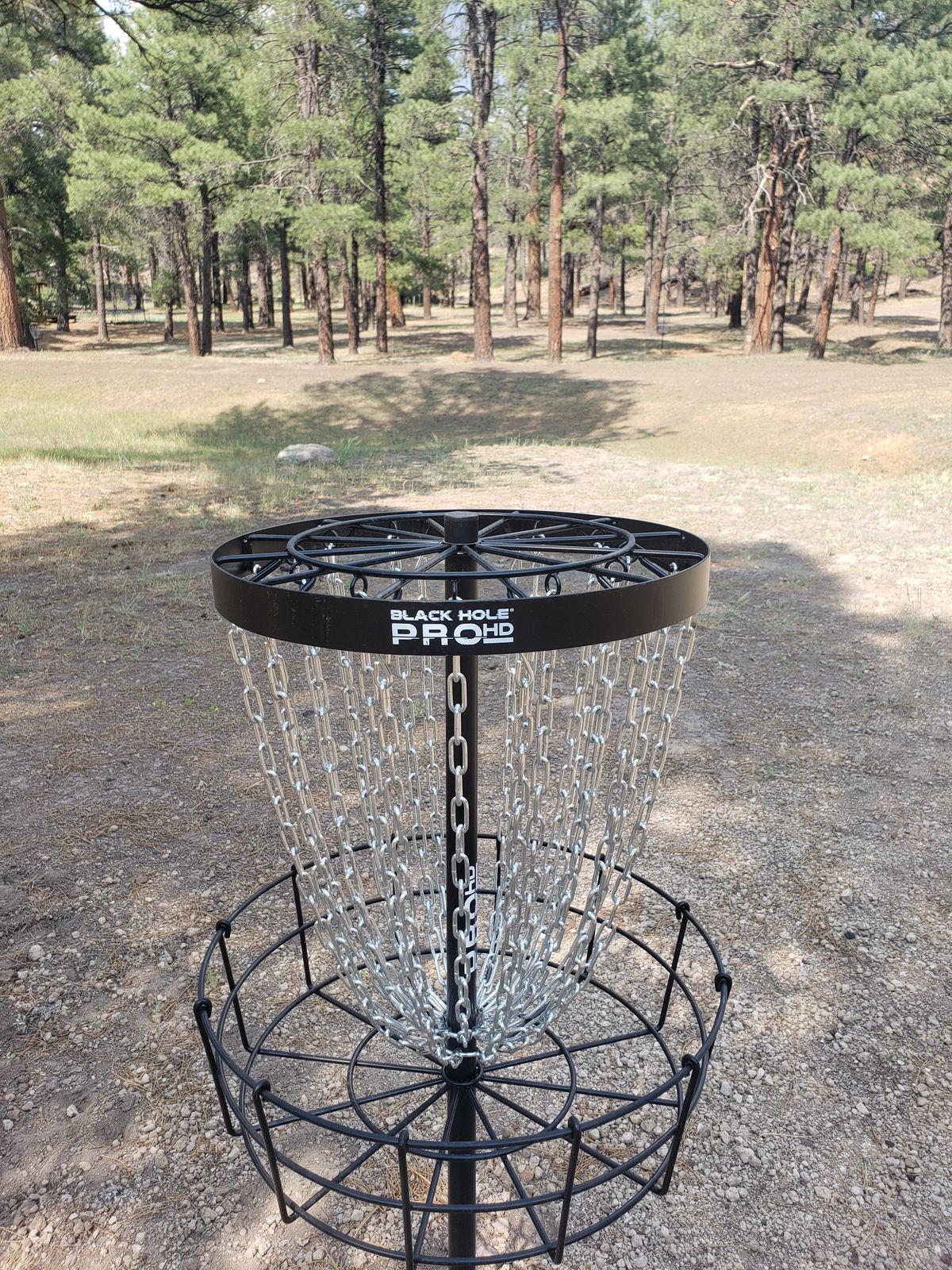 Hole 5 Basket looking toward 5s Tee