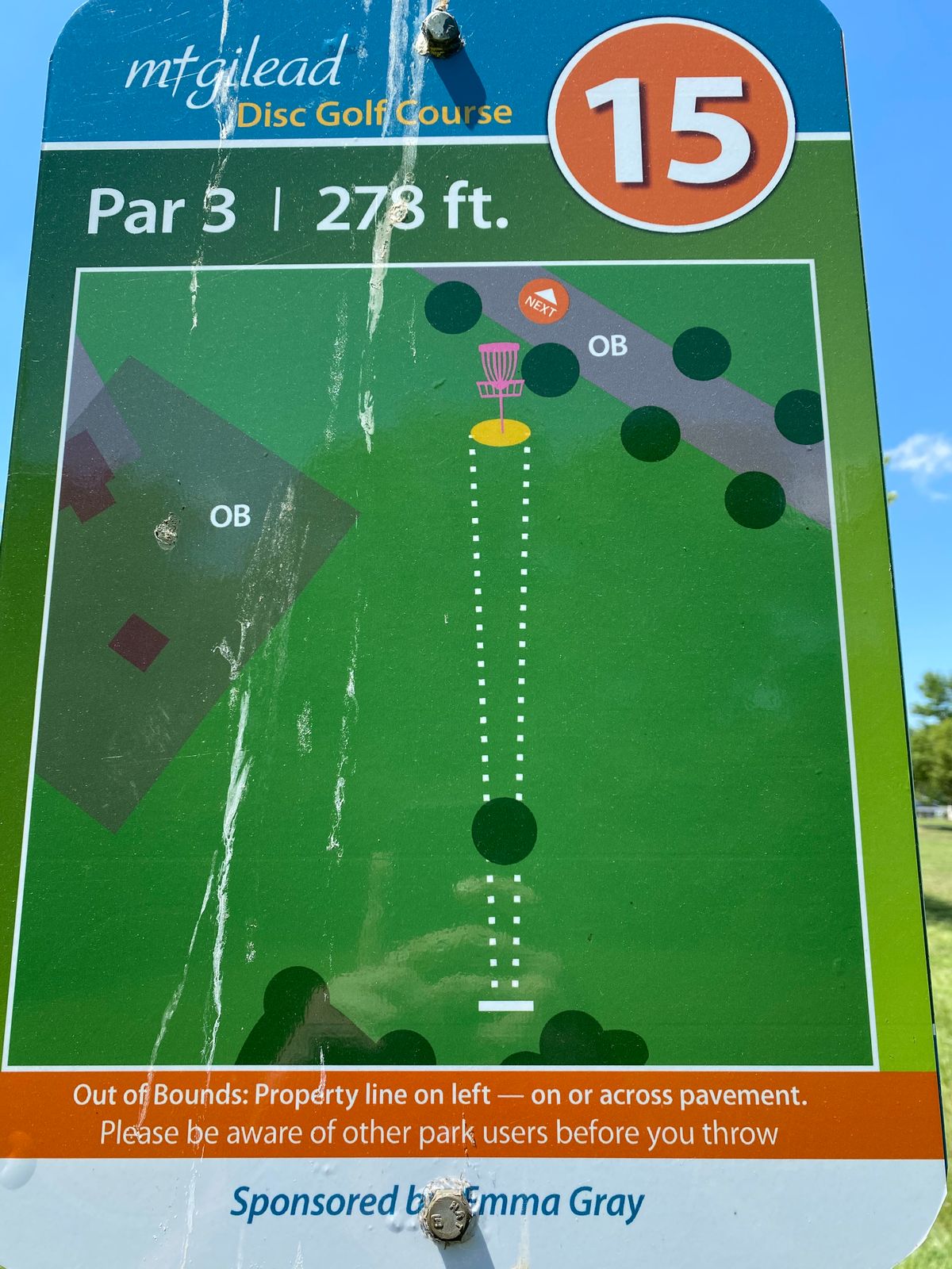 Hole 15 (Sign)