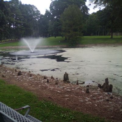 Nasty water feature along 2 holes