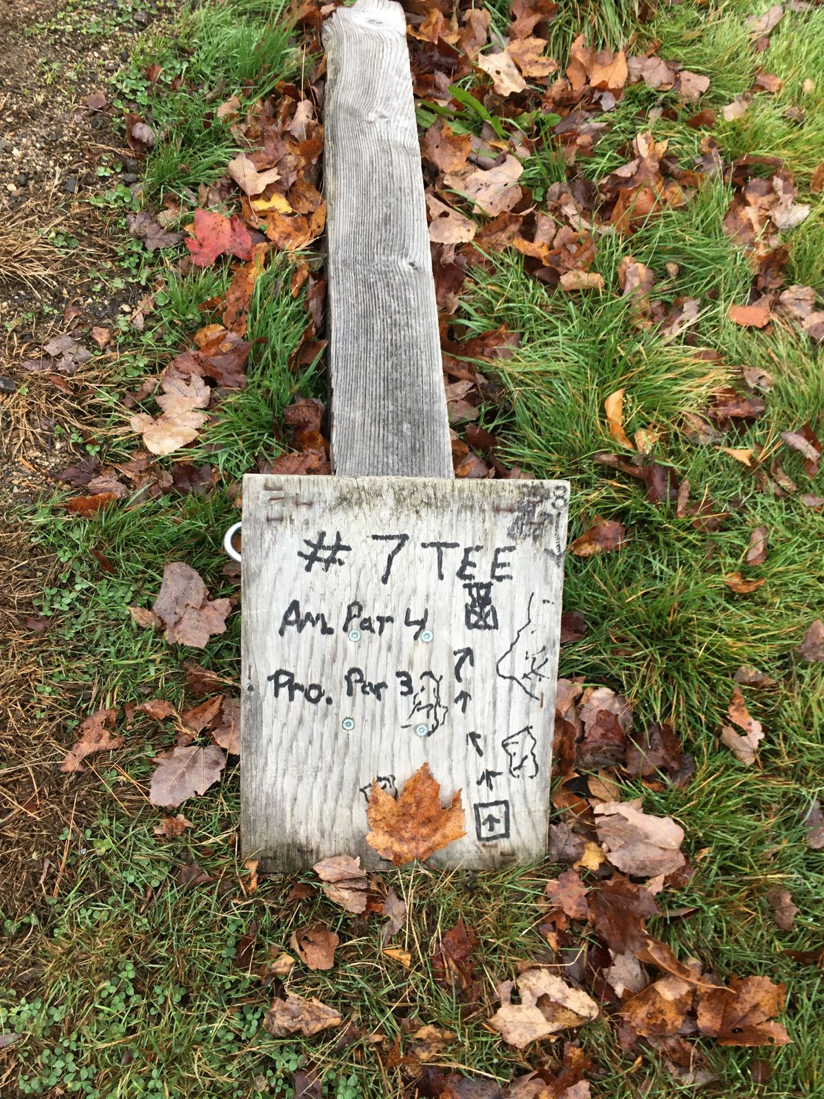 Hole 7 signage