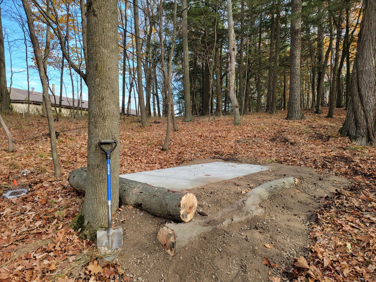 Hole 10 new tee pad is finished