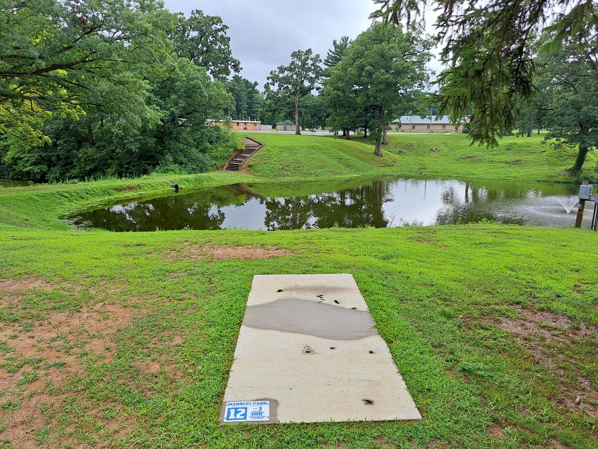 Hole 12. 230ft needed to carry. 300ft to park it