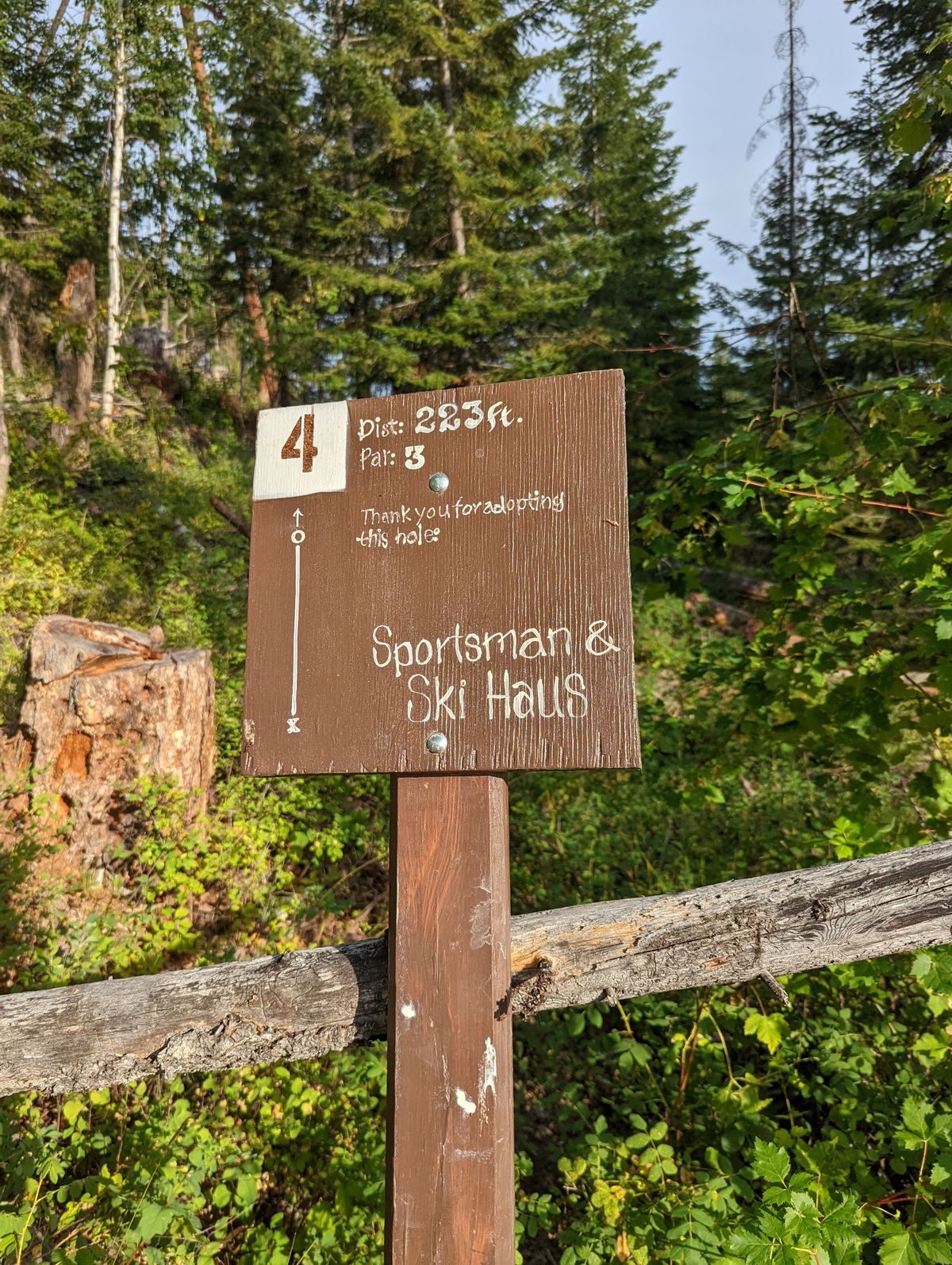 Sign isn't at the pad