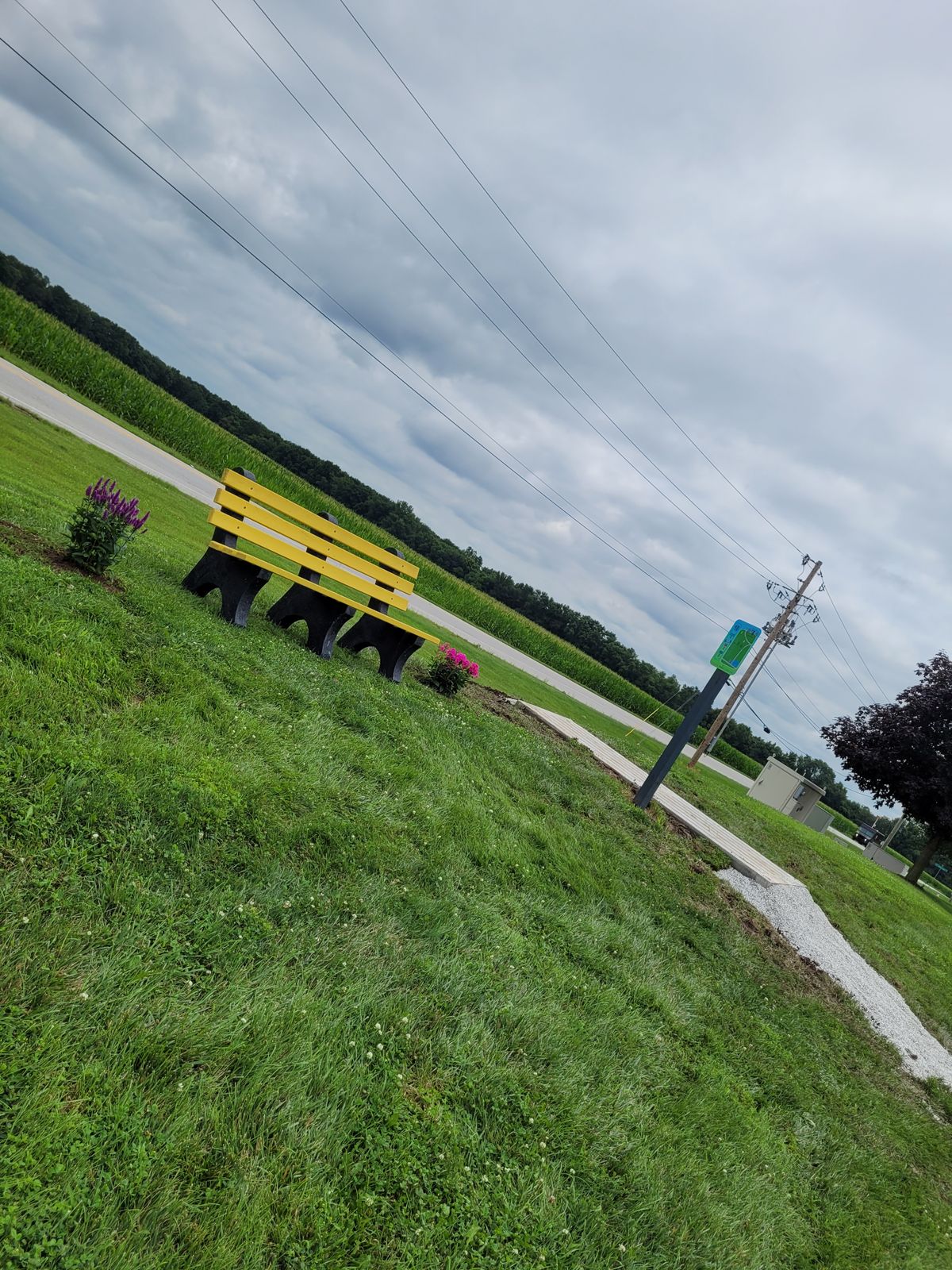 New bench for our memorial