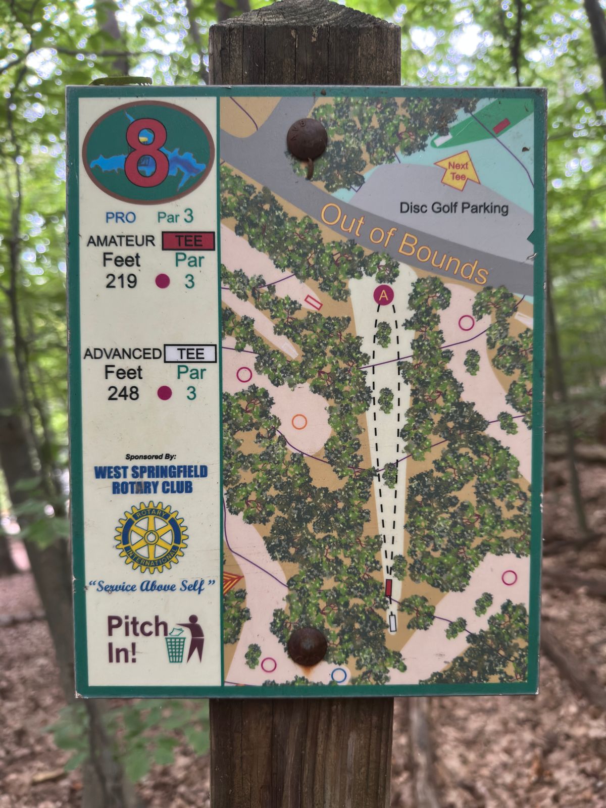 Hole 8 map
