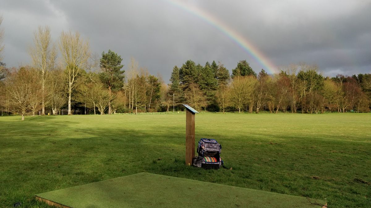 Hole 9 tee with pot of gold not too far away!