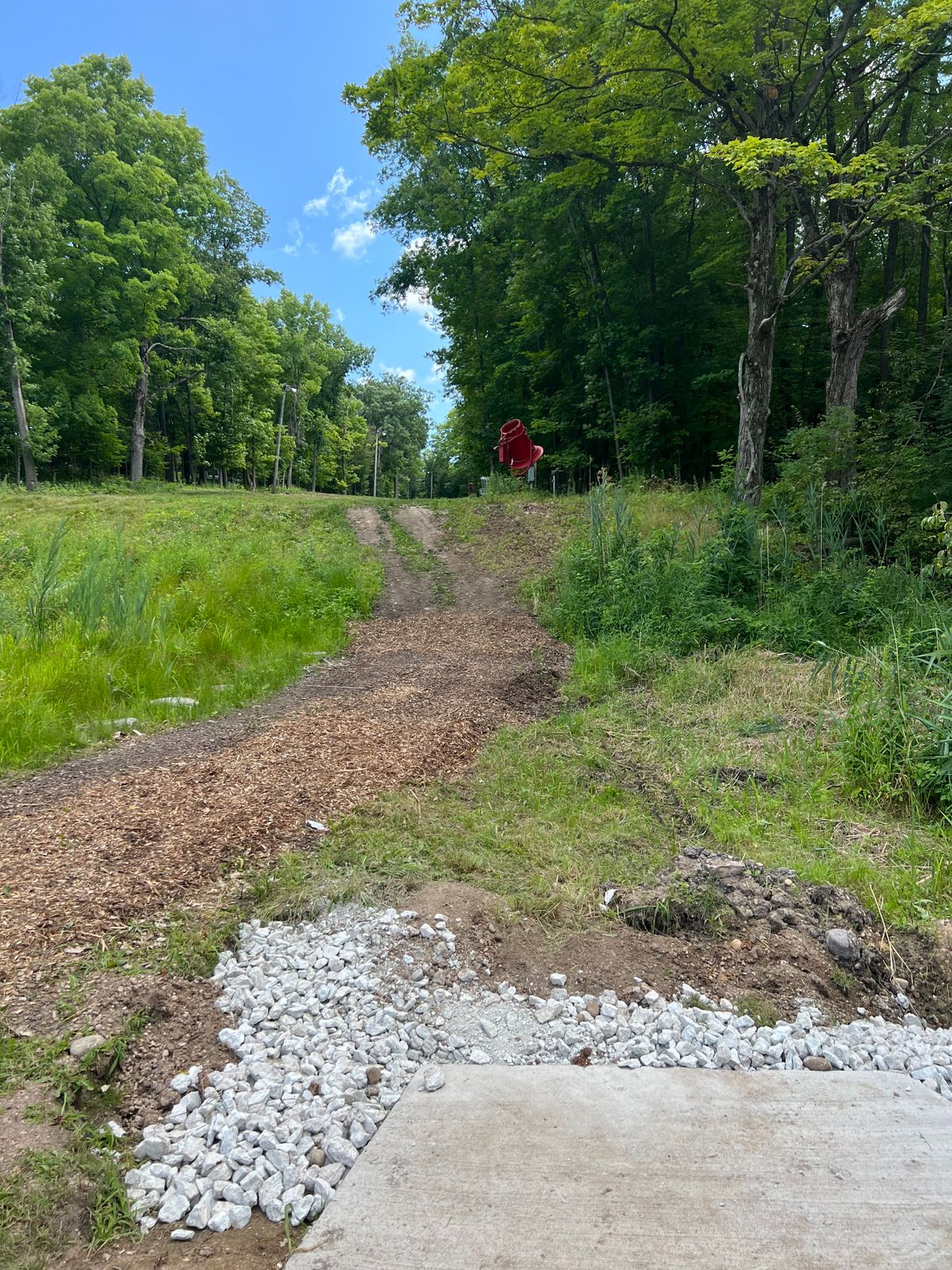 Hole 7 from tee pad