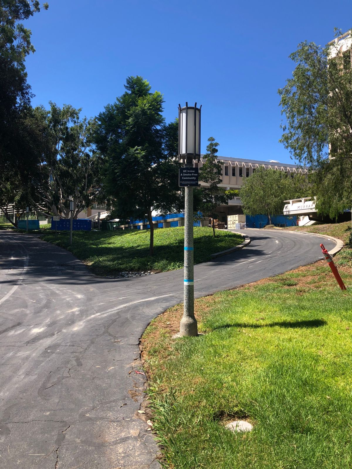 White hole 1, blue hole 3. The disc has to hit above all lower tape. Playing blue course, the disc has to hit between the blue tape. Tape does not count.