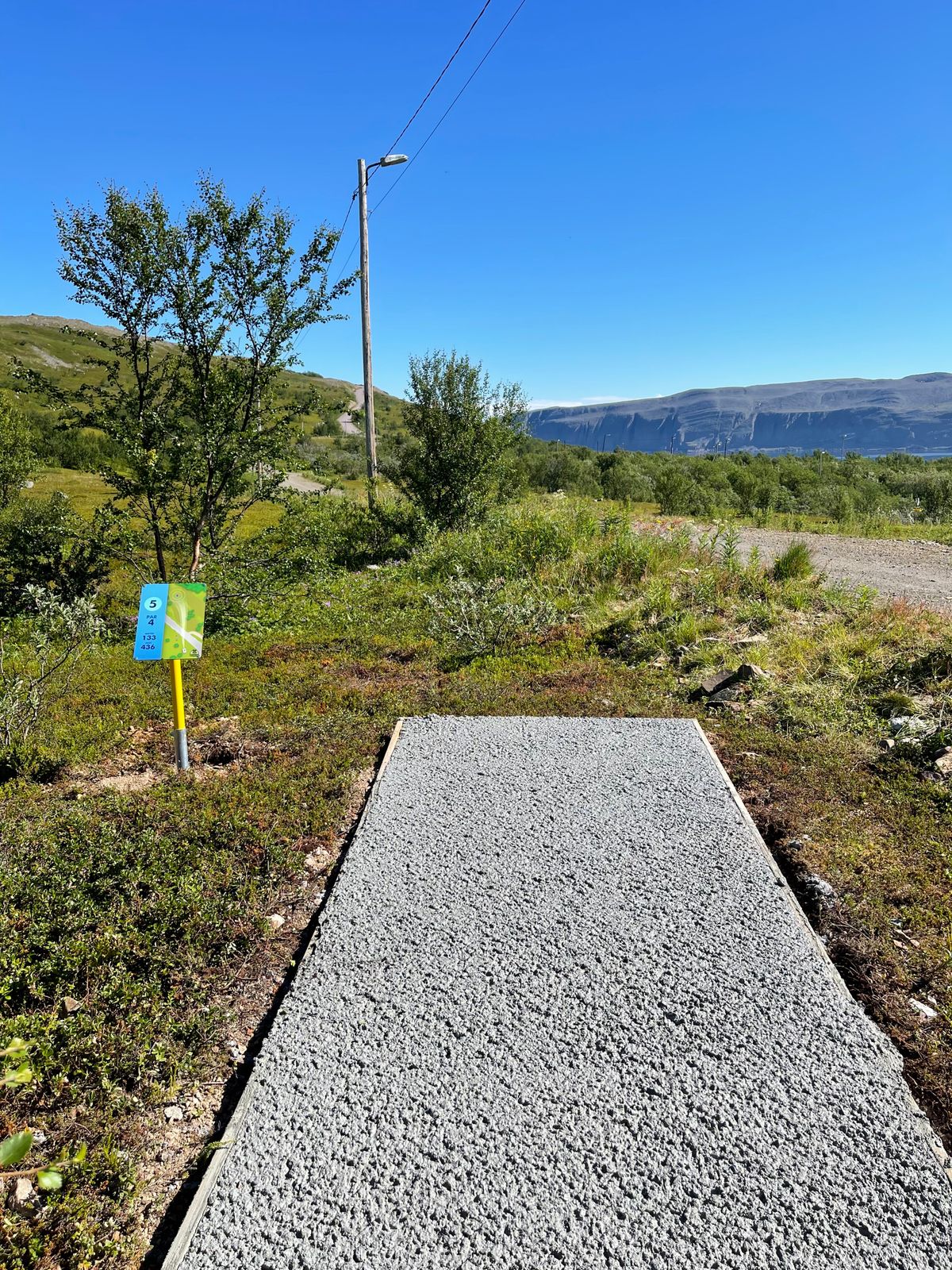 Teepad og teesign hull 5