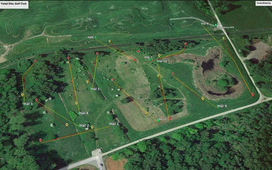 Sandskogens Discgolfbana, KFUM  Ystad