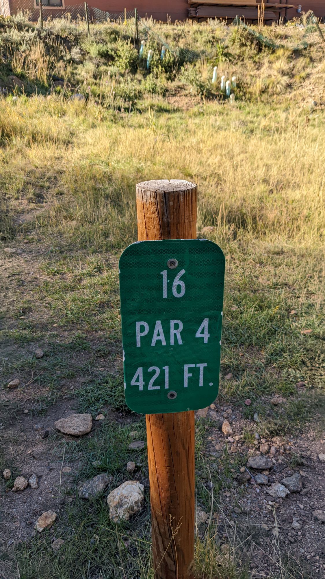 Hole 16 sign