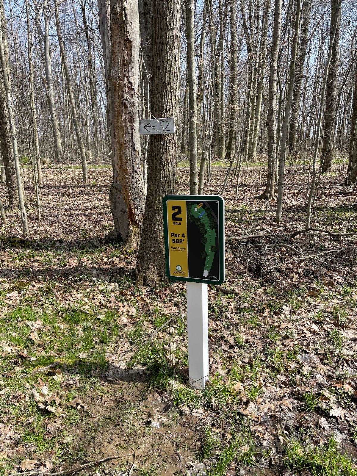 New gold 2 tee sign
