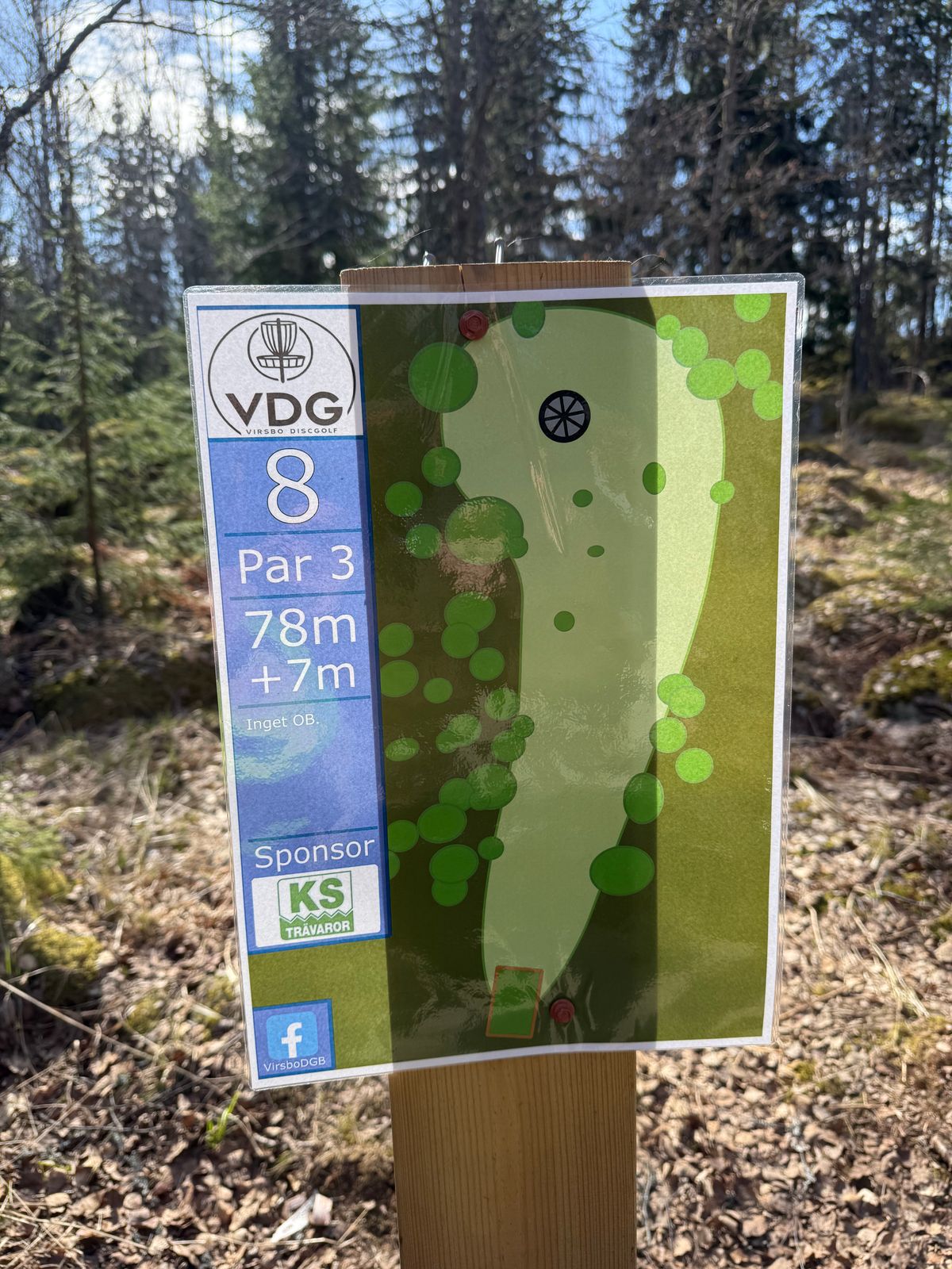 Hål 8 - Par 3 - 78m