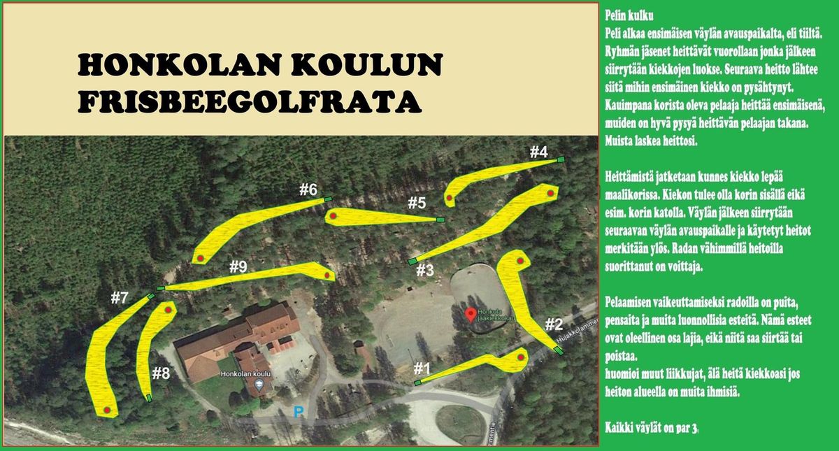 Uusi ratakartta/new course map