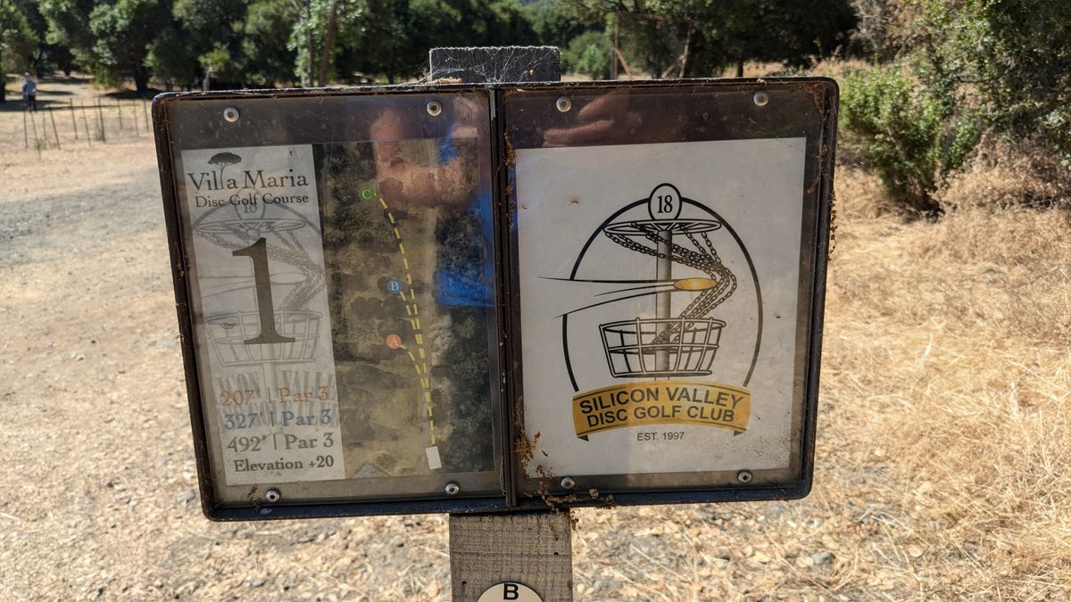 Hole 1 Tee Sign