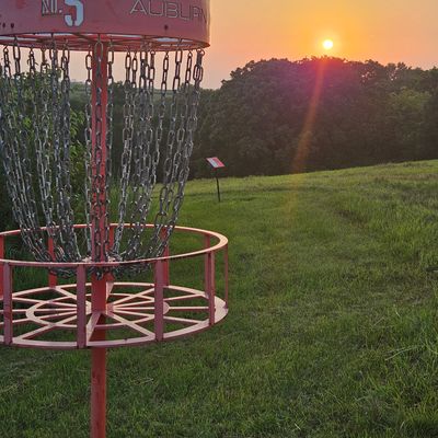 Hole 5 at sunset