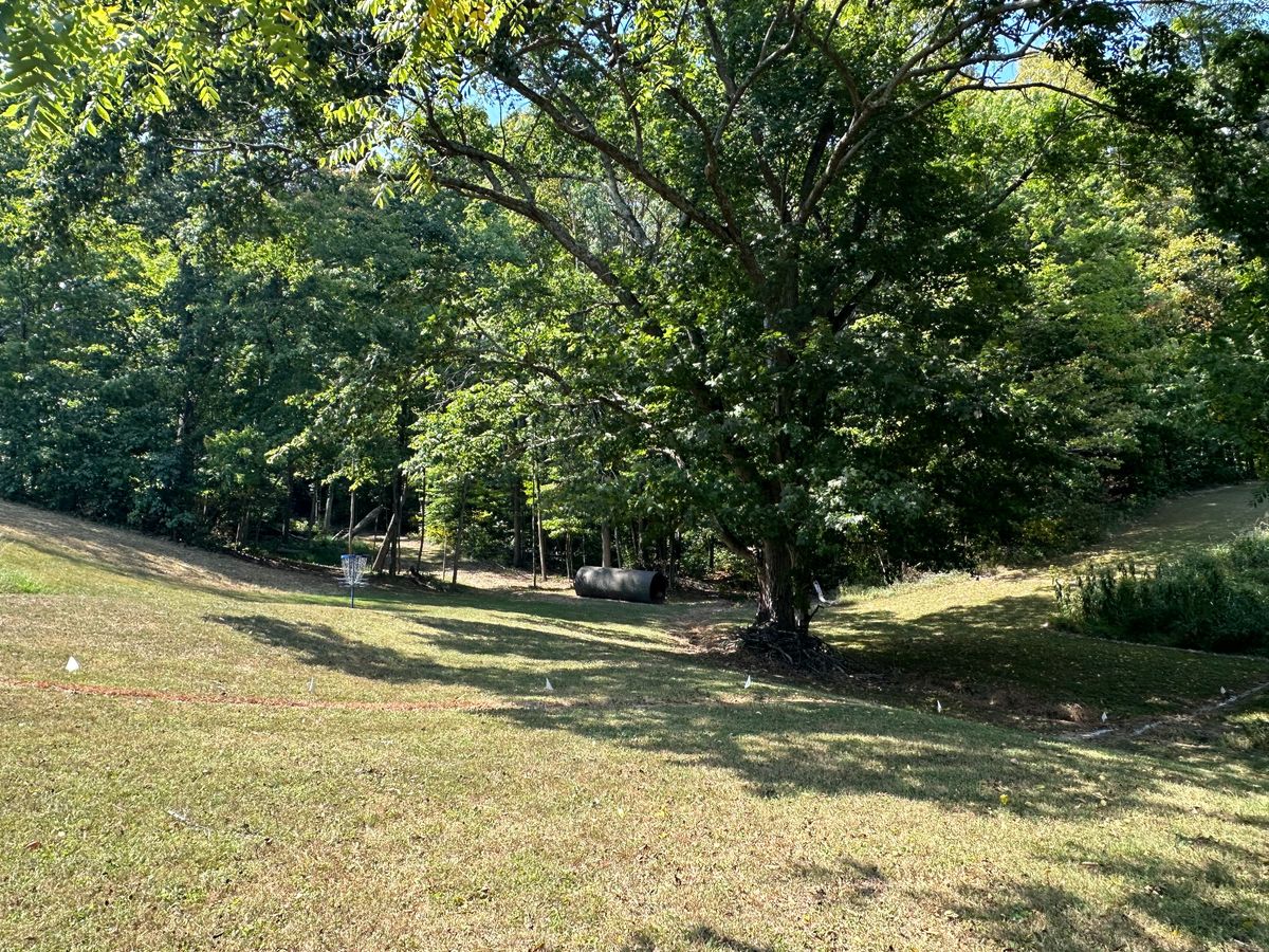 Hole 9’s pin