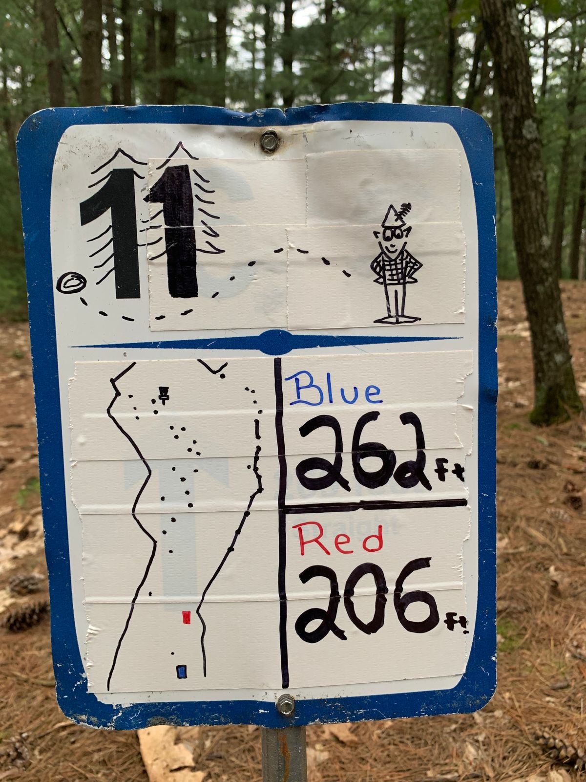 Temp tee sign