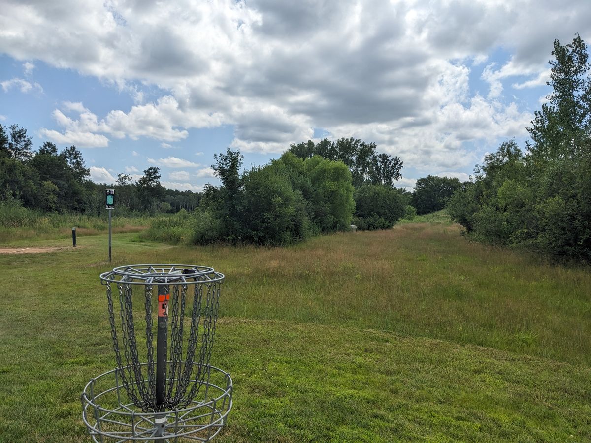 Look at what became of the green on hole 6.