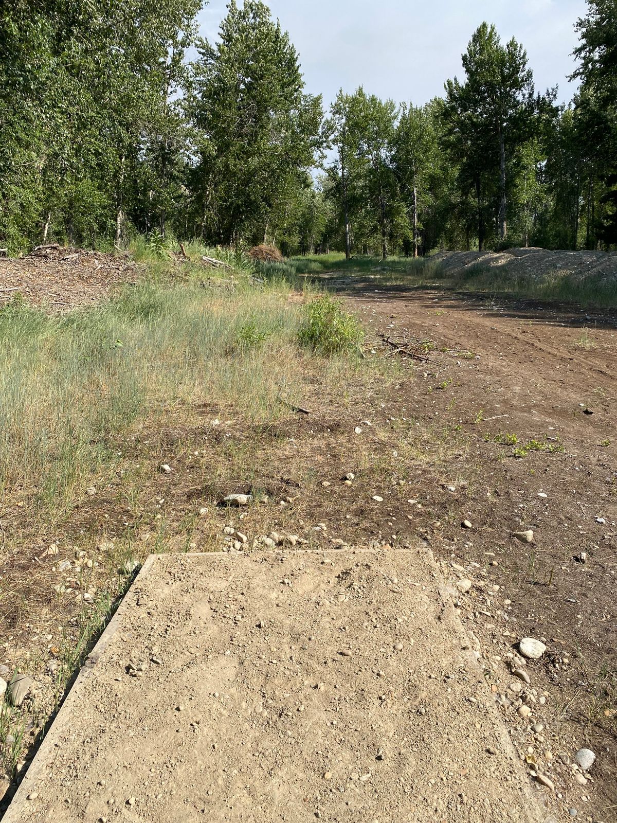 Hole 1 straight ahead slightly right