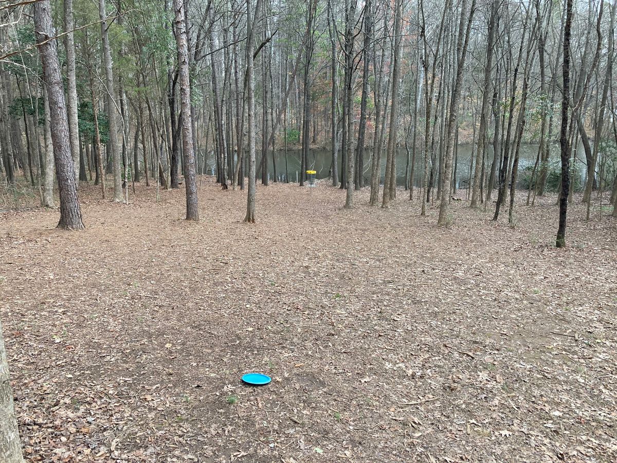 Hole 3 end down a hill near water