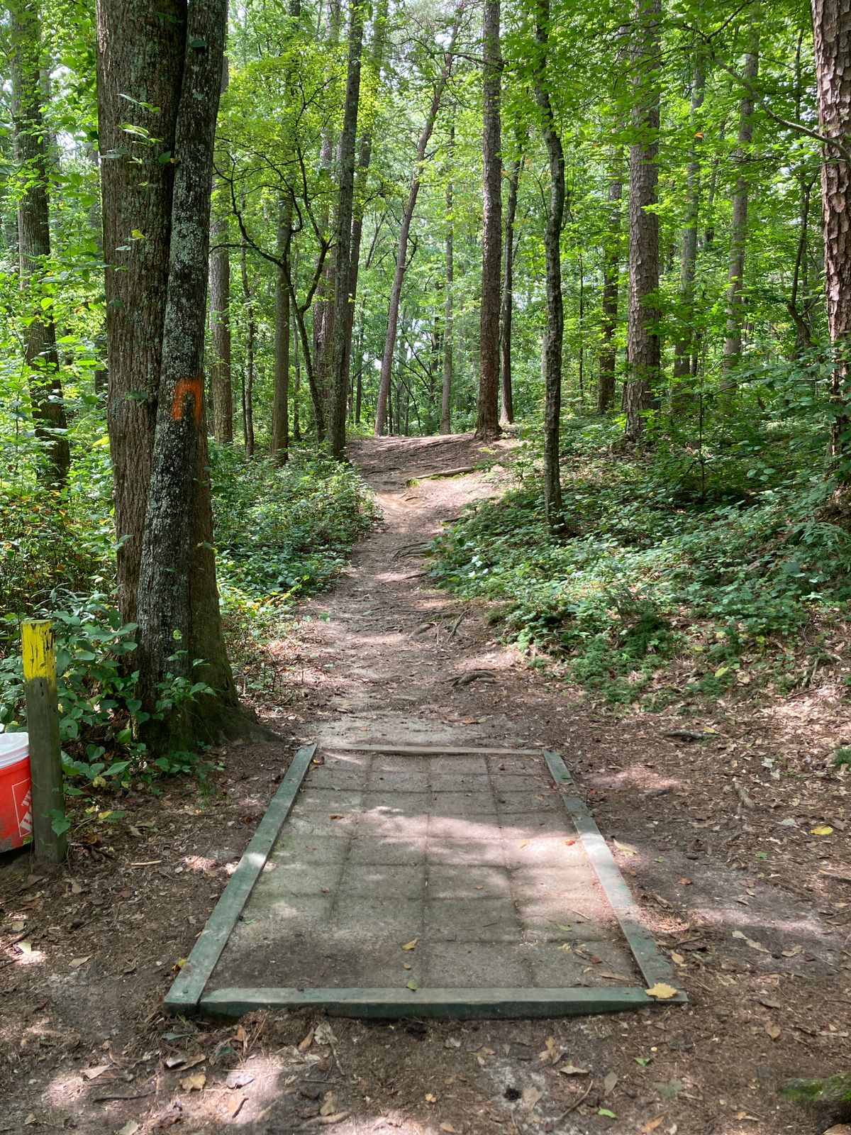 Hole 17 - 15-20ft uphill - sight right to left bend