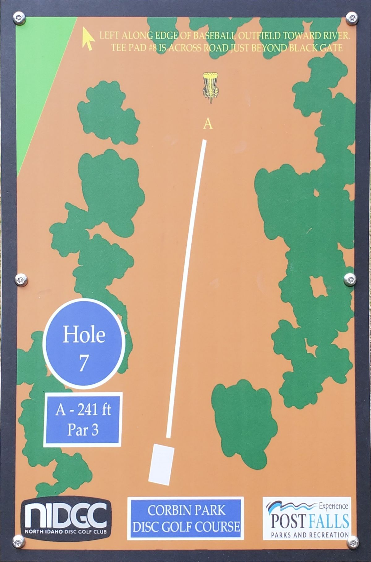 Tee sign hole 7