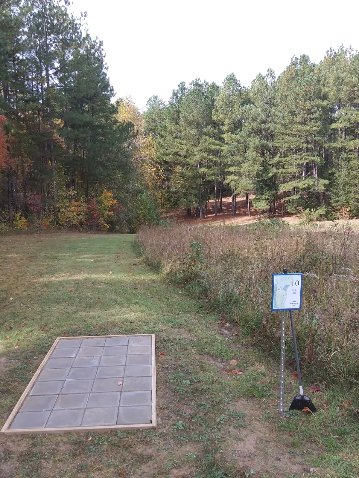 Hole 10 tee to landing area.