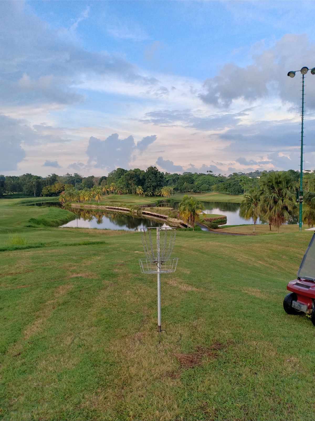 Hole # 15 basket, overlooking the course (July 1st 2020)