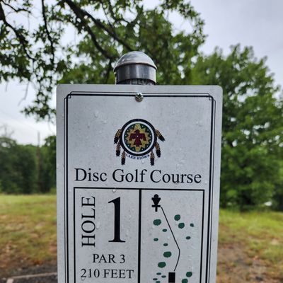 Hole 1 sign
