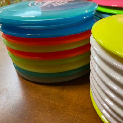 Shimmery shiny plastic