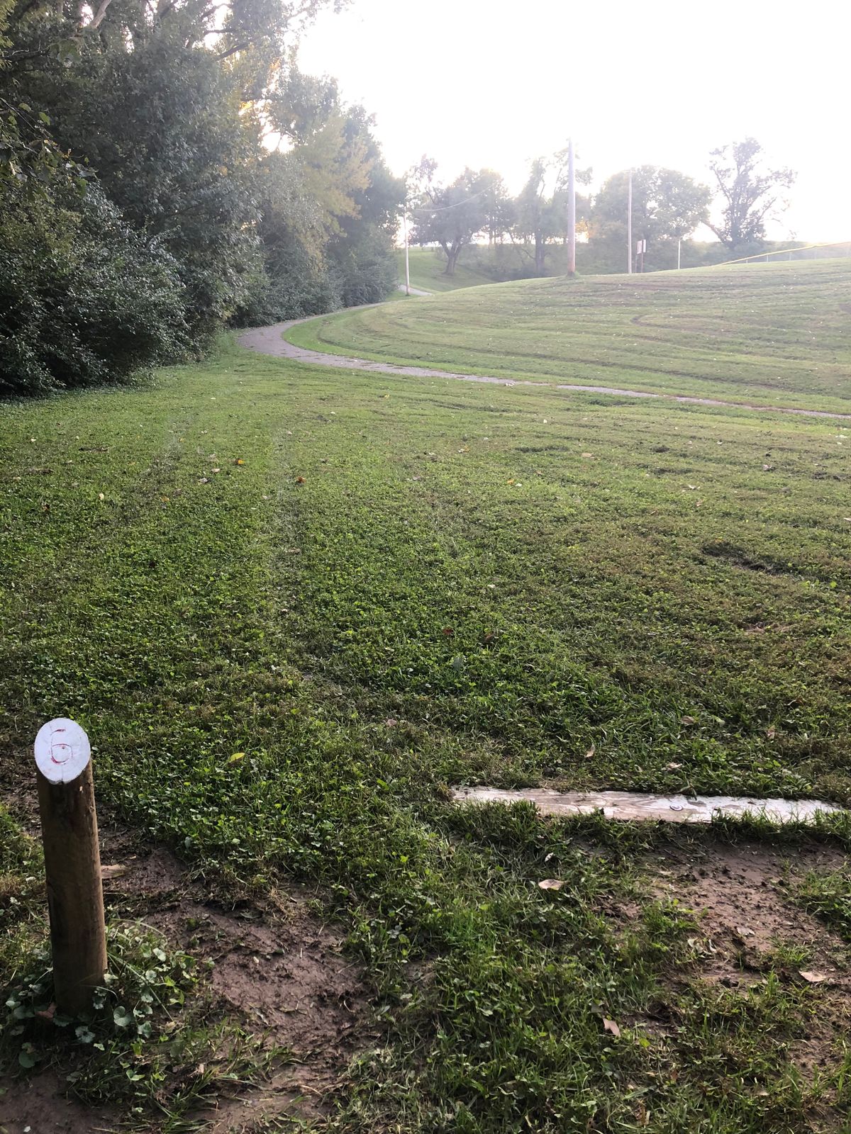 Hole 6 is a long, uphill, to the left.