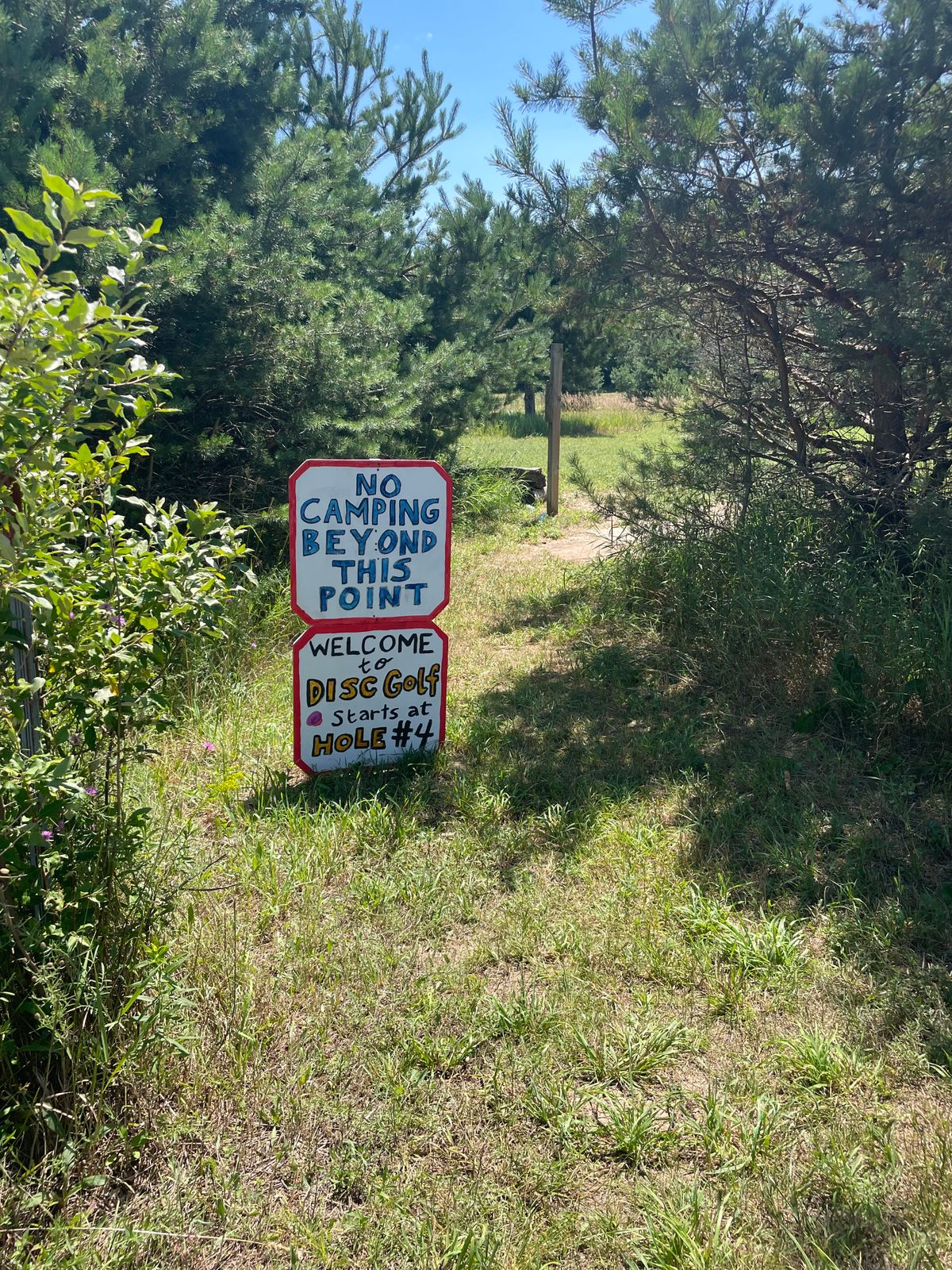 Festival camping on the fairways of holes #1 though #3