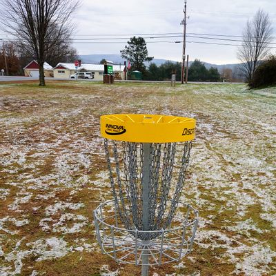new hole 18 by entrance to school, off Hwy 5