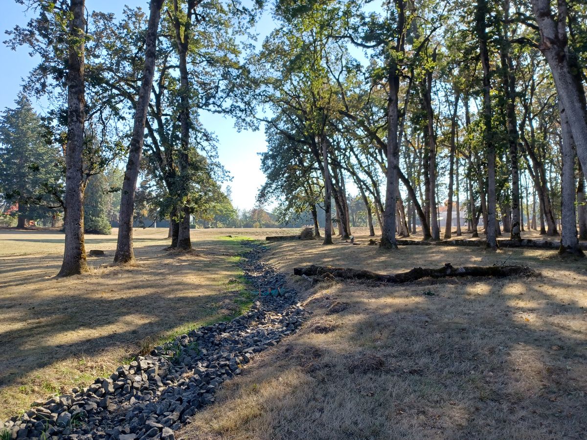 Hole 14 looking at creek