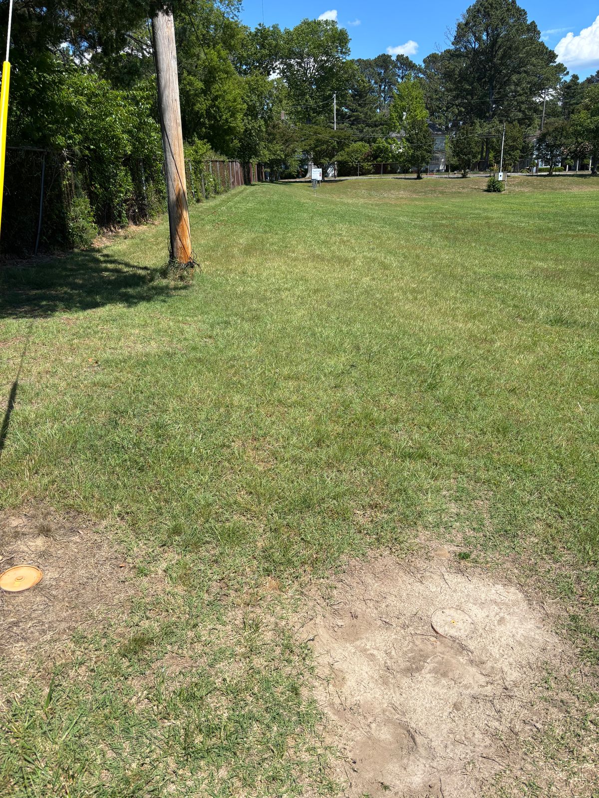 Hole 1 tee area