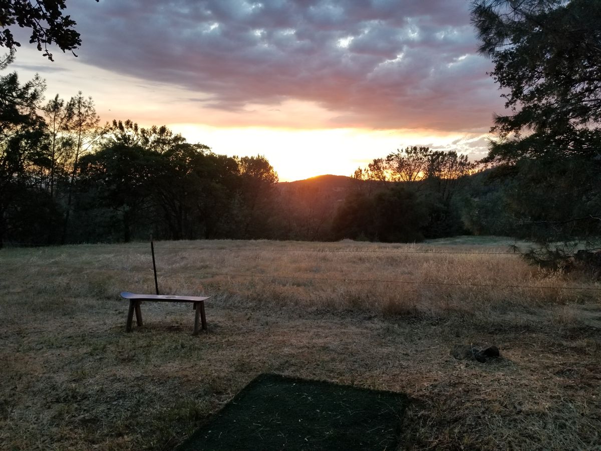 Sunset view off the back of hole 4 tee