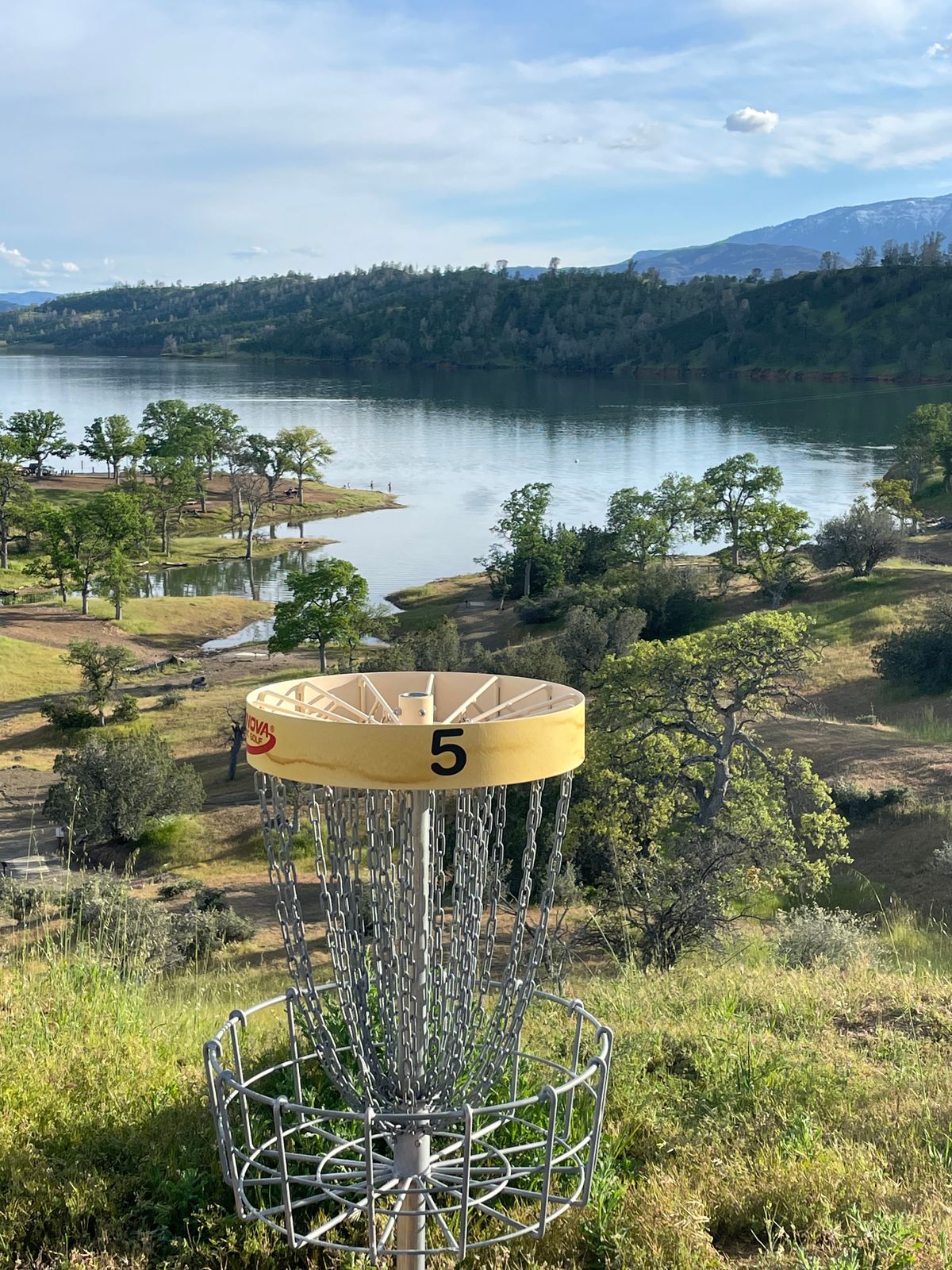 View looking out over the lake after finishing hole # 5