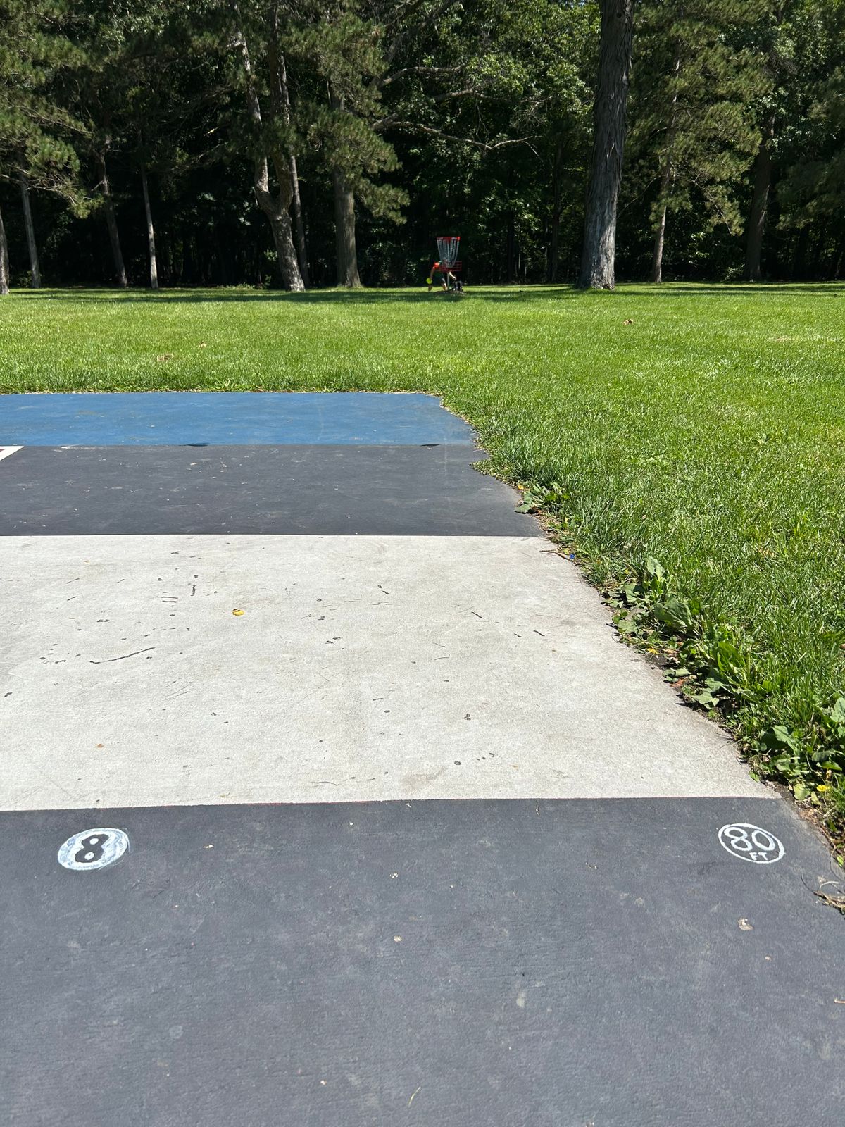 Wheel chair friendly tee 8 on basketball court
