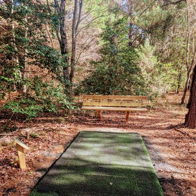Permanent, turf tee pads