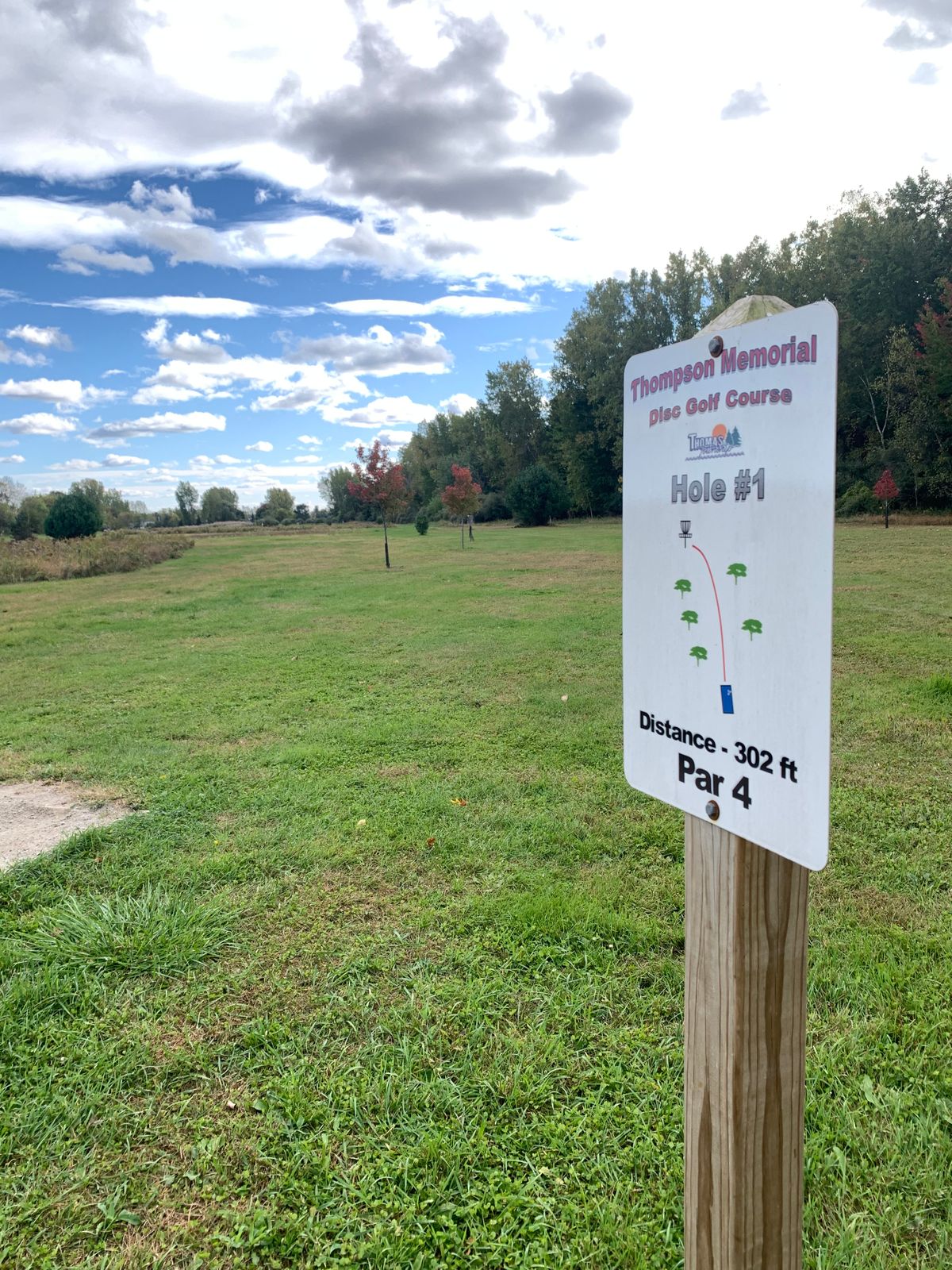 Hole 1 tee pad