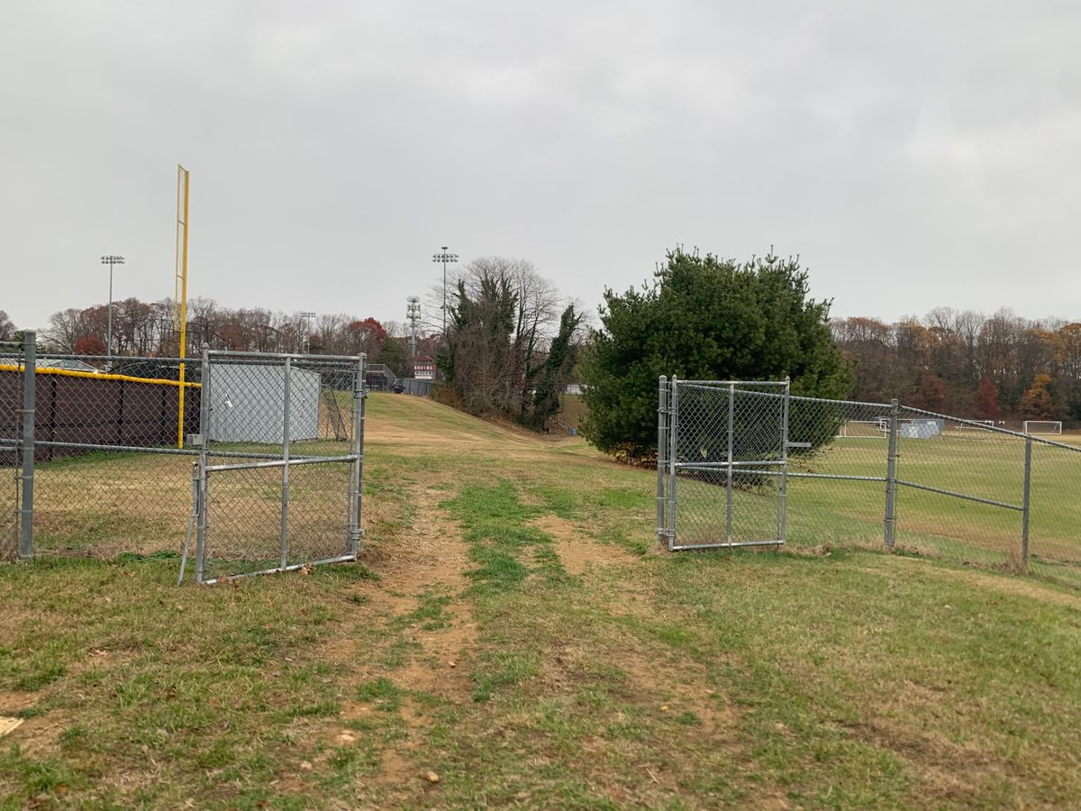 Hole 9 tee area