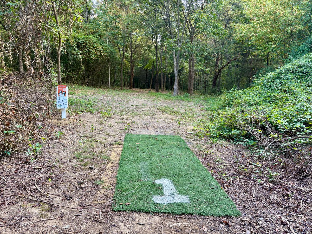 Hole 1 tee