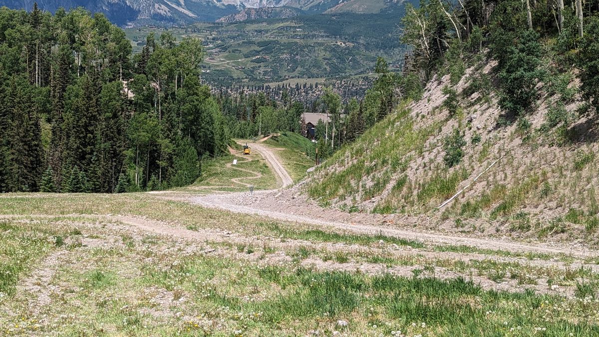 Fling it far downhill and catch the wind!
