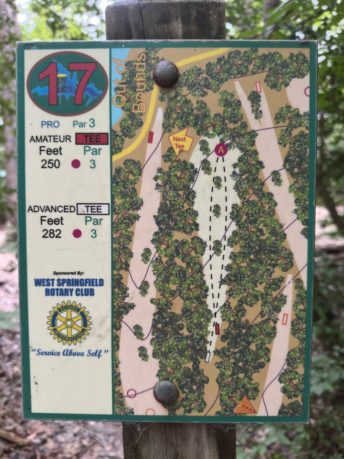 Hole 17 map